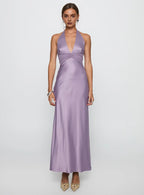 Bodycon Halter Sleeveless Backless Floor-Length Prom Dress