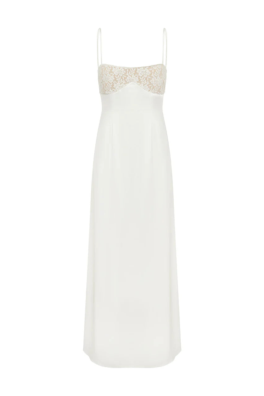Fitted Spaghetti Straps Sleeveless Ankle-Length Prom Dress