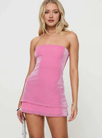 Fitted Strapless Sleeveless Backless Short-Mini Homecoming Dress