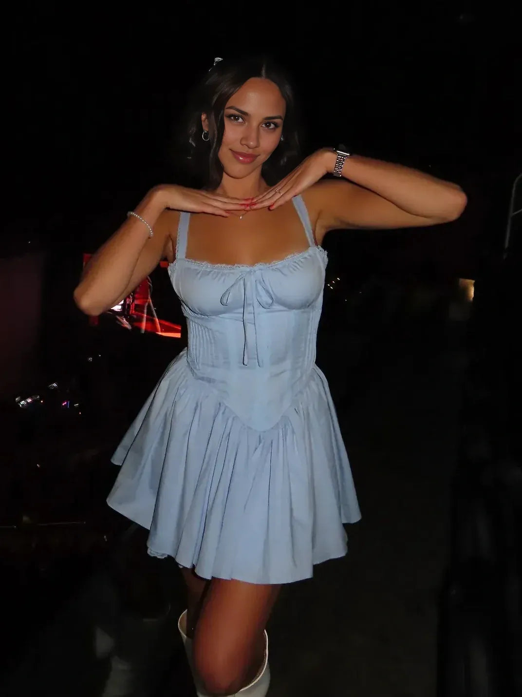 A-Line/Princess Square Neck Sleeveless Up Short-Mini Homecoming Dress
