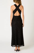 Sultry Sheath V Neck Sleeveless Crisscross Back Floor Length Evening Dress