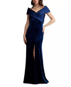 Sumptuous Trumpet Off the Shoulder Short Sleeve Ruched Back Train Length For Ladies Prom Dress