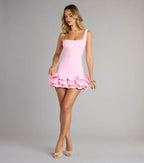 Sweet Bodycon Scoop Neck Sleeveless Low Back Short-Mini Homecoming Dresses
