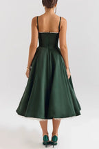 Sweetheart Sleeveless A-Line Formal Off the shoulder Tea length Party Dress Hot Sale For ladies