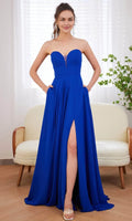 Sweetheart Sleeveless A-line Classic Off the shoulder Floor Length Prom Dress For Sale For Ladies