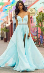 Sweetheart Sleeveless A-line Romantic Off the shoulder Floor length Prom Dress Hot Sale For Ladies