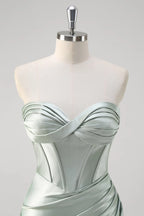 Sweetheart Sleeveless Mermaid Beautiful Matcha Off the shoulder Floor length Party Dress For Sale For Ladies