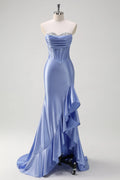 Sweetheart Sleeveless Mermaid Charming Off the shoulder Floor length Party Dress For Sale For women