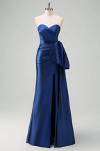 Sweetheart Sleeveless Mermaid Classic Off the shoulder Floor Length Prom Dress For Sale For Women