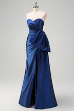Sweetheart Sleeveless Mermaid Classic Off the shoulder Floor Length Prom Dress For Sale For Women