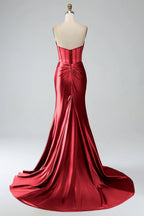 Sweetheart Sleeveless Mermaid Elegant Off the shoulder Floor length Party Dress Hot Sale For women