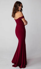 Sweetheart Sleeveless Mermaid Elegant Off the shoulder Floor length Prom Dress Hot Sale For Women