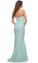 Sweetheart Sleeveless Mermaid Shiny Off the shoulder Floor Length Prom Dress For Sale For Women