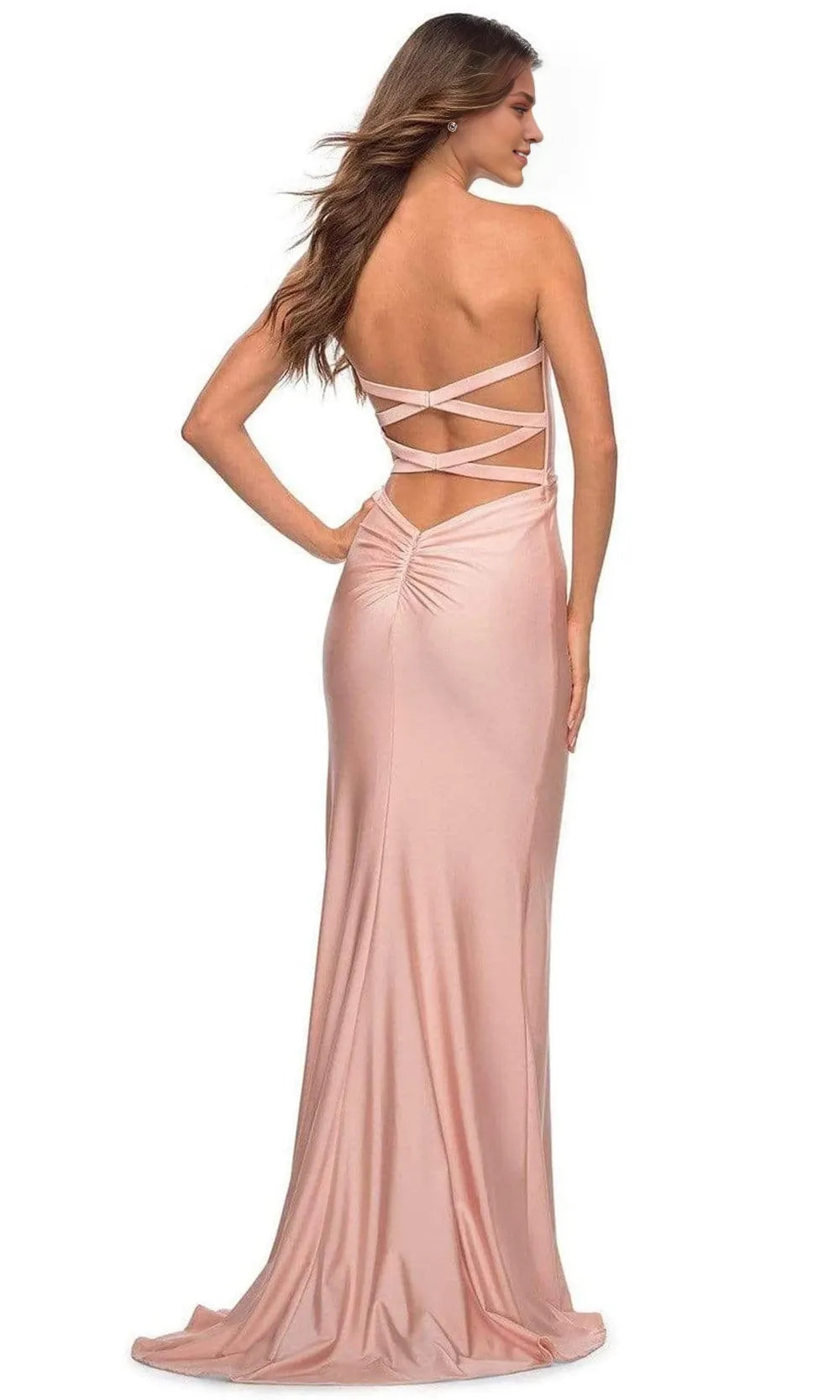 Robe de soirée sirène vintage sans manches à encolure bustier et épaules dénudées, longueur ras du sol, à vendre pour femmes