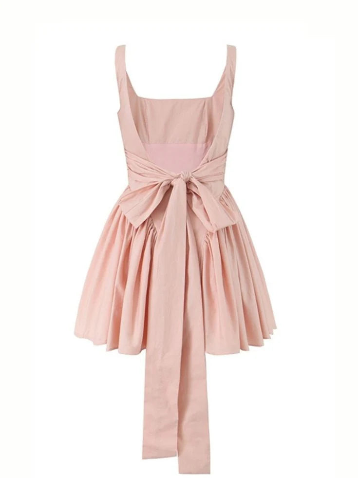 Sweety A-Line/Princess Square Neck Sleeveless Backless Short-Mini Homecoming Dress
