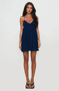 Trendy A Line Plunge Neck Spaghetti Straps Crisscross Back Short Homecoming Dress