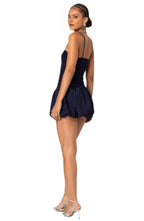 Trendy Bubble Hem Square Neck Spaghetti Strap Open Back Short Length Homecoming Dress