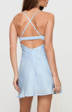 Trendy Sheath Sweetheart Spaghetti Straps Crisscross Back Short Homecoming Dress