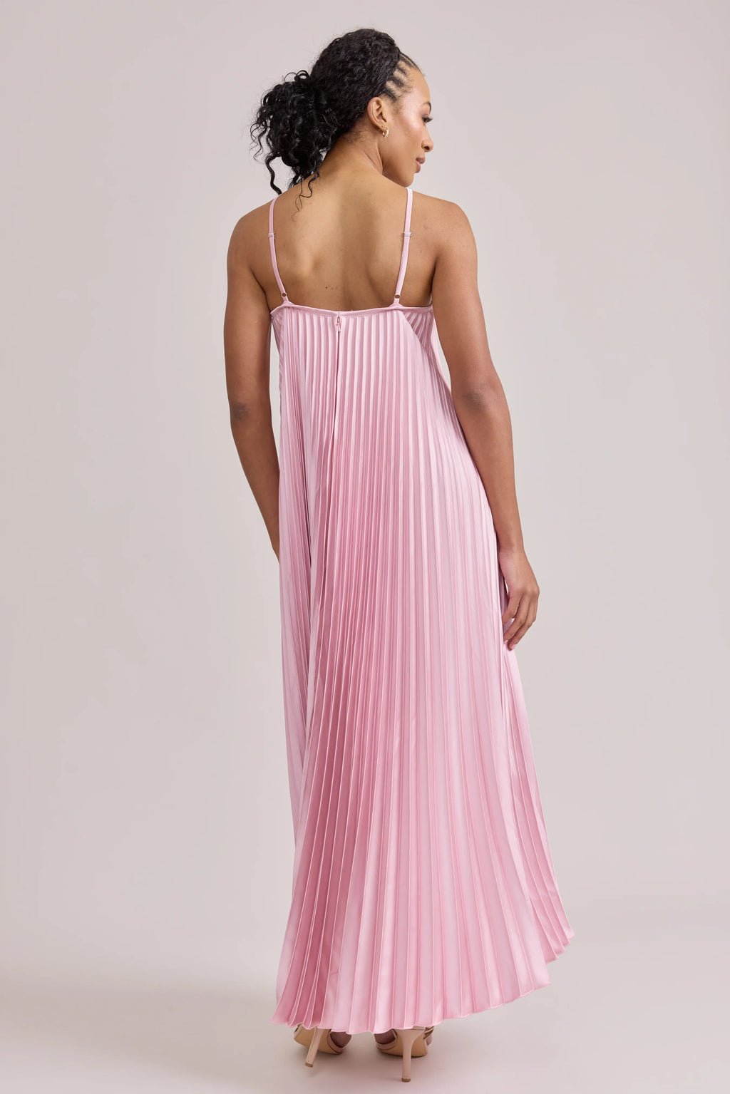 A-Line Halter Neck Sleeveless Floor-Length Prom Dress