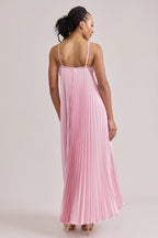 A-Line Halter Neck Sleeveless Floor-Length Prom Dress
