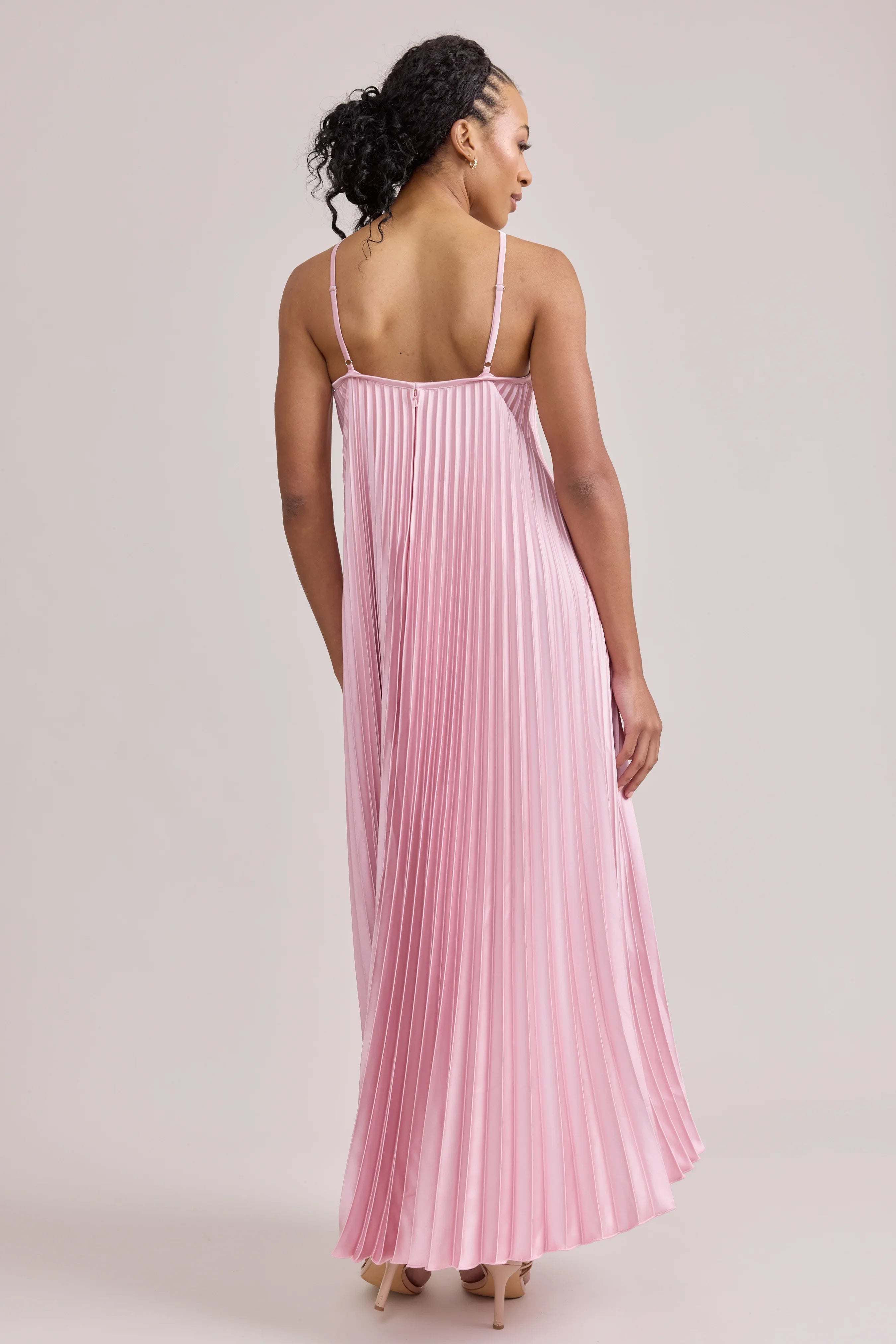 A-Line Halter Neck Sleeveless Floor-Length Prom Dress
