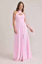 A-Line Off the Shoulder Sleeveless Floor-Length Prom Dress