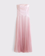 A-Line/Princess Strapless Sleeveless Zipper Up Ankle-Length Prom Dress