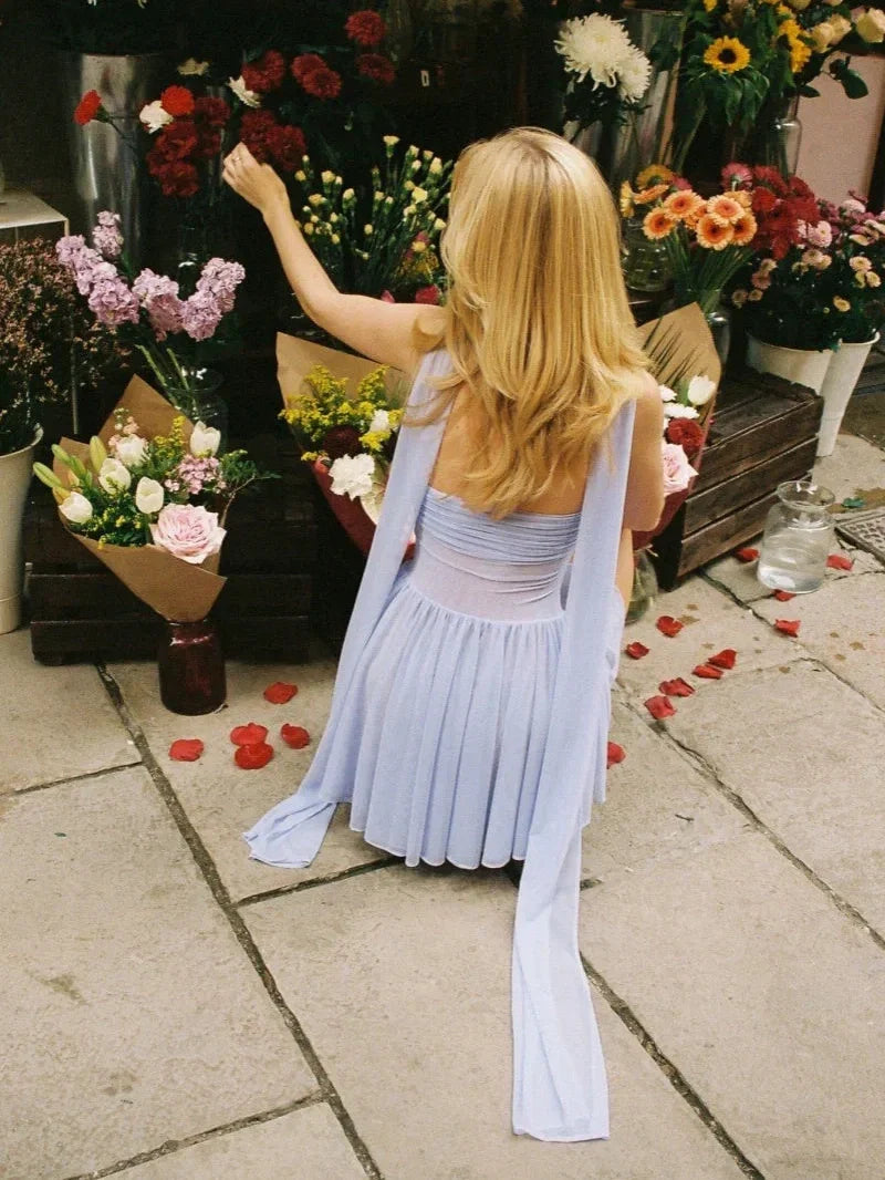A-Line/Princess Sweetheart Sleeveless Backless Short-Mini Homecoming Dress