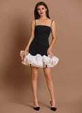 A-Line Spaghetti Straps Sleeveless Backless Short-Mini Evening Dress