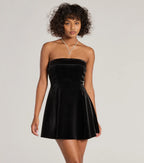 A-Line Strapless Sleeveless Short-Mini Homecoming Dress