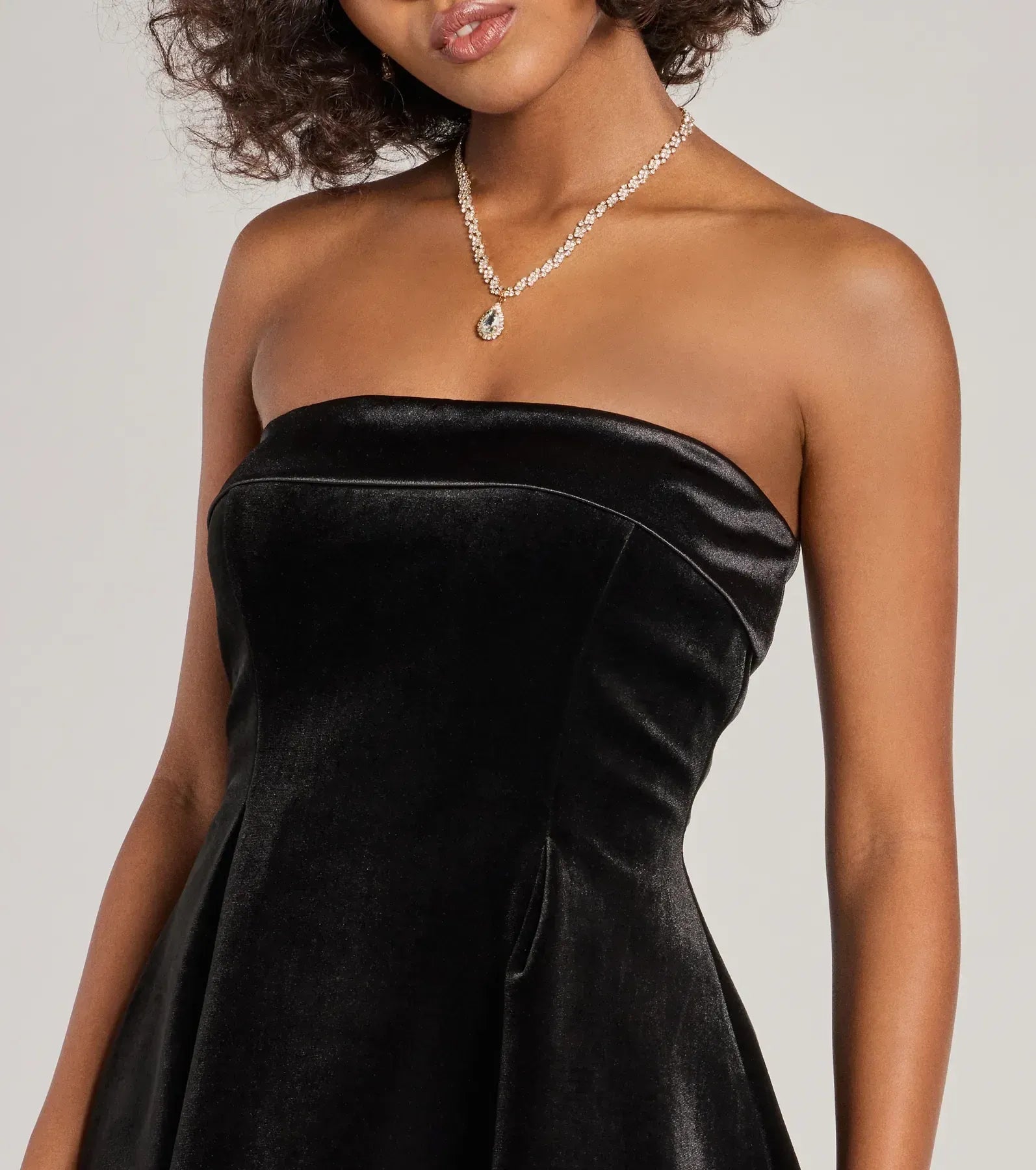 A-Line Strapless Sleeveless Short-Mini Homecoming Dress
