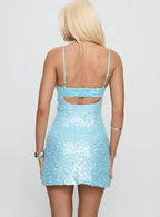 Fitted Spaghetti Straps Sleeveless Sequins Short-Mini Homecoming Dress