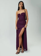 Fitted Strapless Sleeveless Backless Floor-Length Prom Dress
