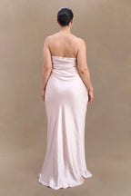 Floor Length Ball Gowns Elegant Mermaid Prom Dresses Long No Slit Strapless Prom Clothes Plus Size