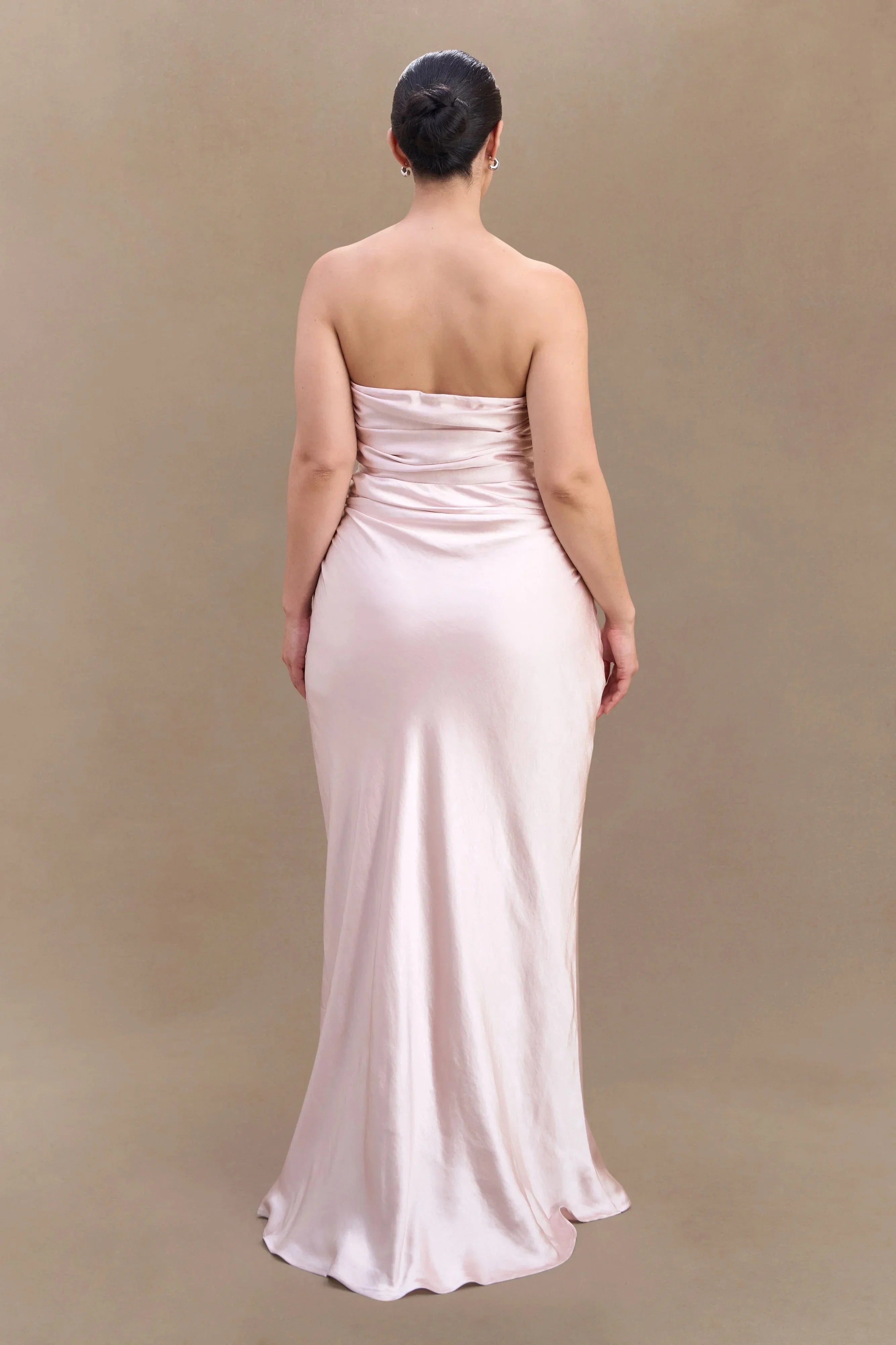 Floor Length Ball Gowns Elegant Mermaid Prom Dresses Long No Slit Strapless Prom Clothes Plus Size
