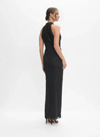 Mermaid Halter-Neck Sleeveless Floor-Length Prom Dress