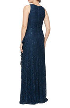 Mermaid High Neck Sleeveless Zipper Up Floor-Length Mother of the Bride Dress