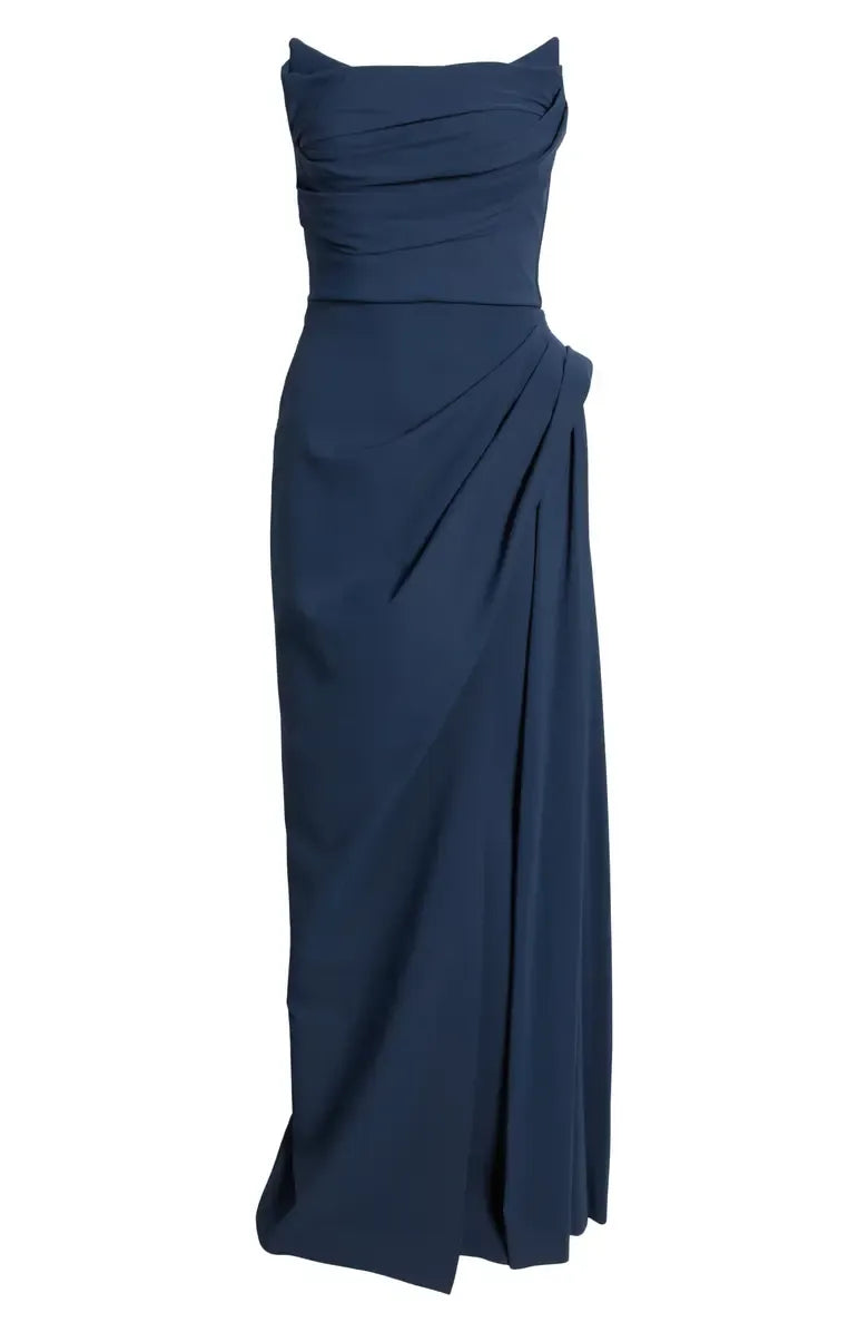 Mermaid Strapless Sleeveless Backless Floor-Length Prom Dress