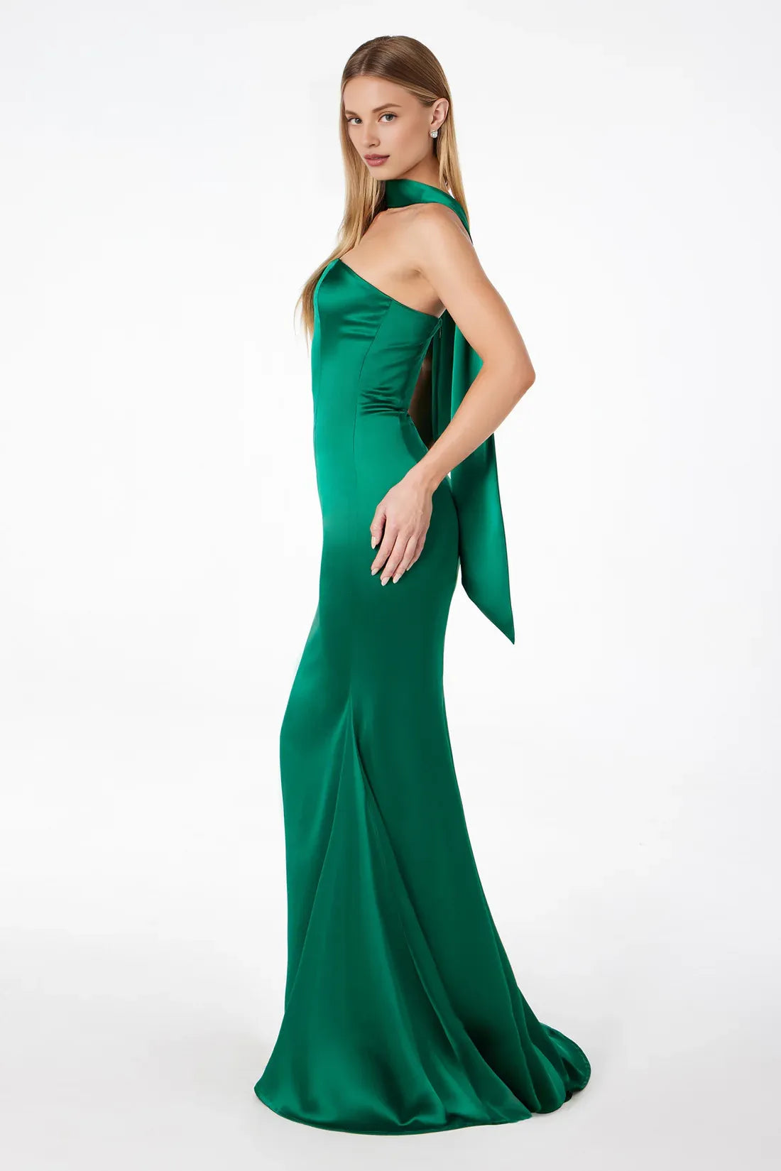 Mermaid/Trumpet Strapless Neck Sleeveless Zipper Up Floor-Length Prom Dress