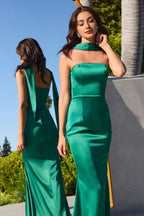 Mermaid/Trumpet Strapless Neck Sleeveless Zipper Up Floor-Length Prom Dress