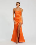 Mermaid/Trumpet Strapless Sleeveless Zipper Up Floor-Length Prom Dress