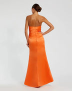 Mermaid/Trumpet Strapless Sleeveless Zipper Up Floor-Length Prom Dress