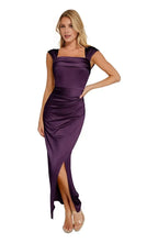 Sheath Off Shoulder Sleeveless Floor-Length Prom Dress
