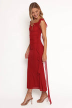 Sheath Square Neck Sleeveless Backless Floor-Length Prom Dress