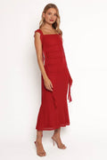 Sheath Square Neck Sleeveless Backless Floor-Length Prom Dress