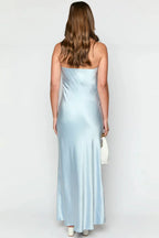 Sheath Strapless Neck Sleeveless Backless Floor-Length Prom Dress