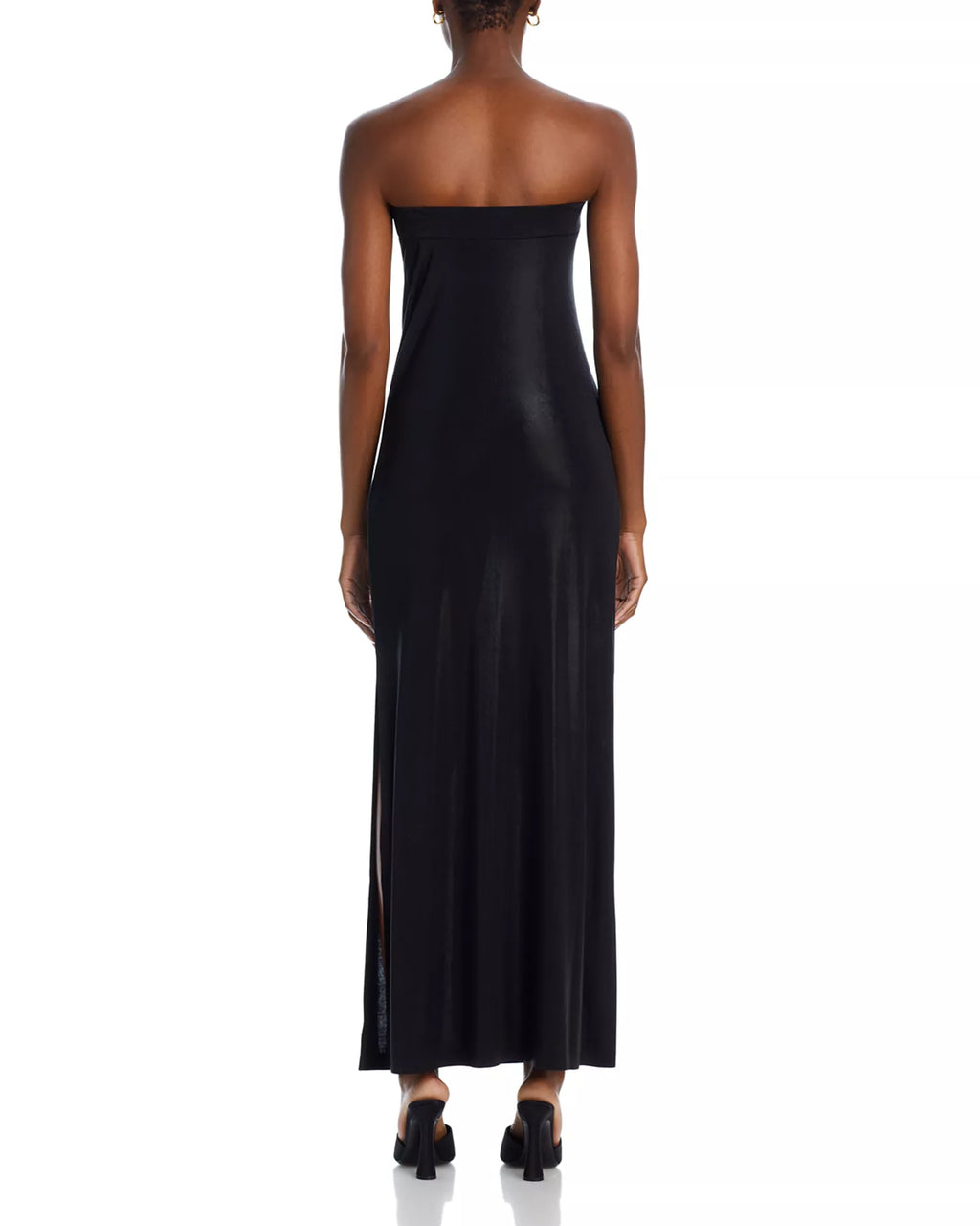 Unique Sheath Strapless Sleeveless Open Back Floor Length For Adults Prom Dress