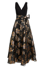 Unique A-Line V Neck Sleeveless V Back Floor-Length Prom Dress
