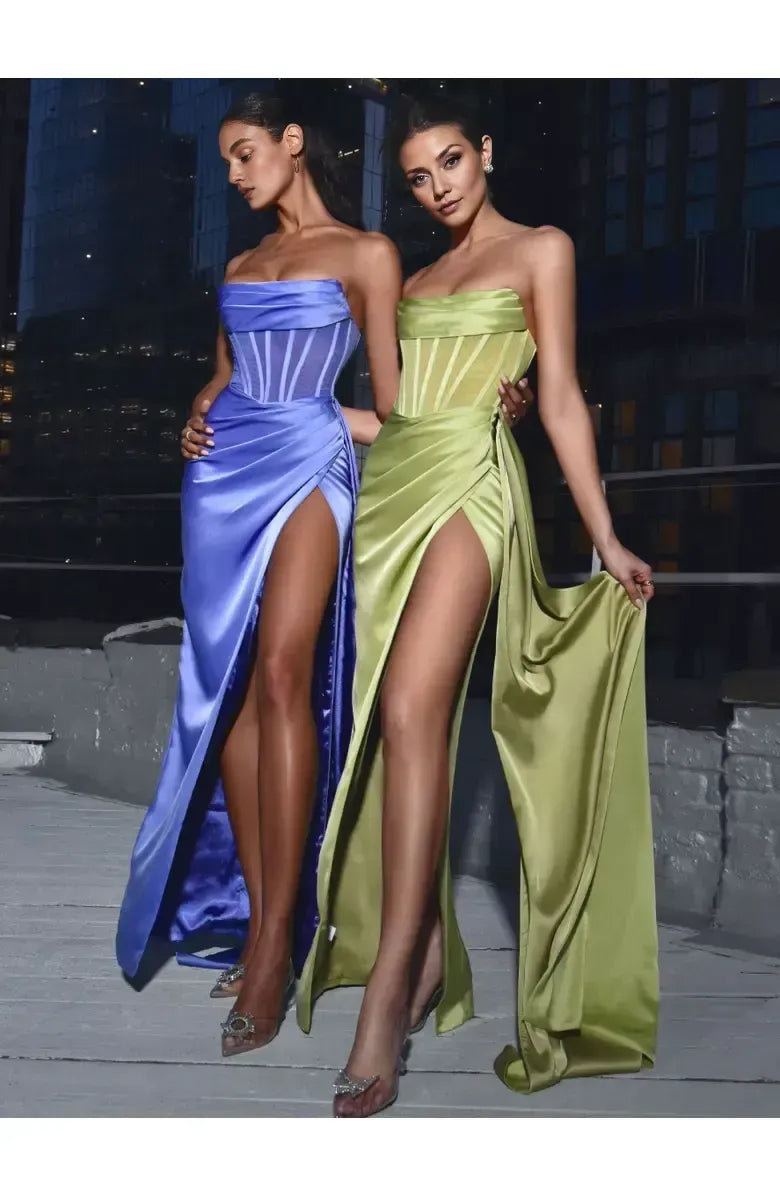 Unique Mermaid Off the Shoulder Sleeveless Floor-Length Prom Dress
