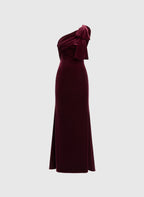 Unique Mermaid One-Shoulder Sleeveless Floor-Length Prom Dress